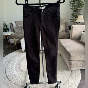 Madewell Black 8" Skinny Jeans Pants NWOT Size 24
